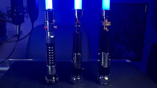 My Obi Wan Neopixel Lightsaber Collection
