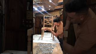 Restaurando una silla antigua (parte 13 ) #woodworking #carpinteria #diy