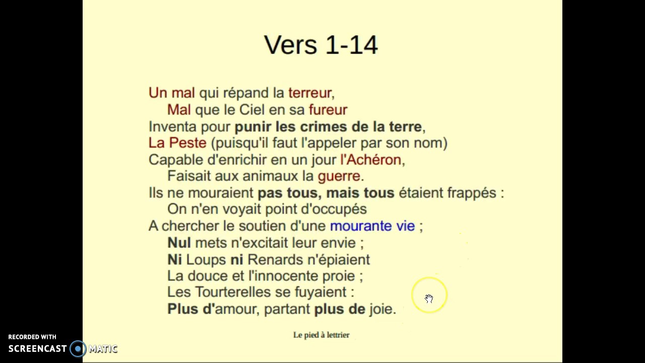 Les Animaux Malades De La Peste