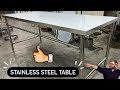 Stainless steel table