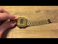 Часы casio A 168 gold, золотые спустя год носки