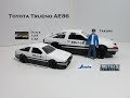 Initial D Toyota Trueno AE86 avec figurine de Takumi Jada Toys 99733 1/24