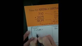 Adding and Subtracting Decimals Notes