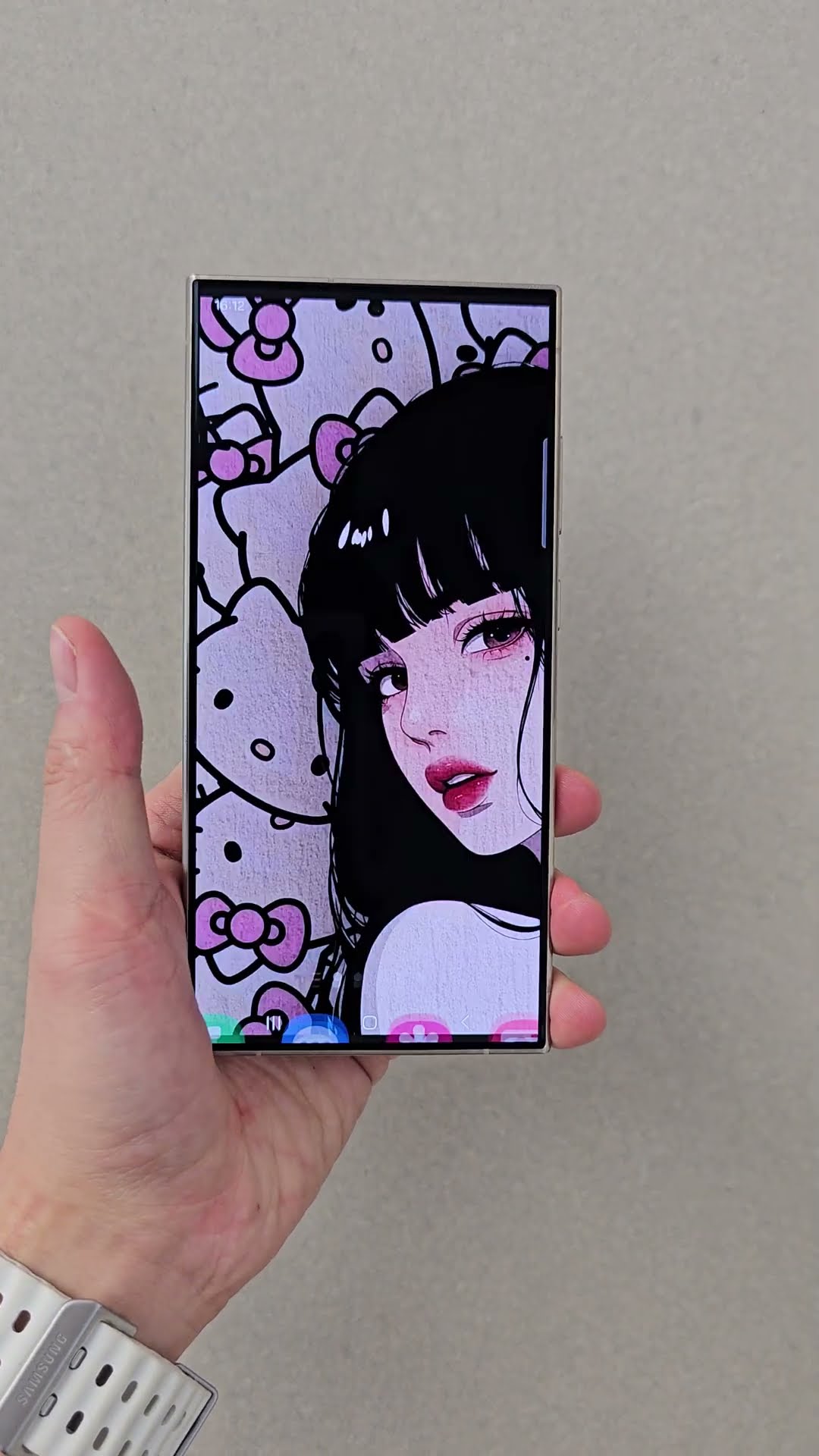 My Hinata is also different wow Hinata Naruto KT cat Samsung s24ul