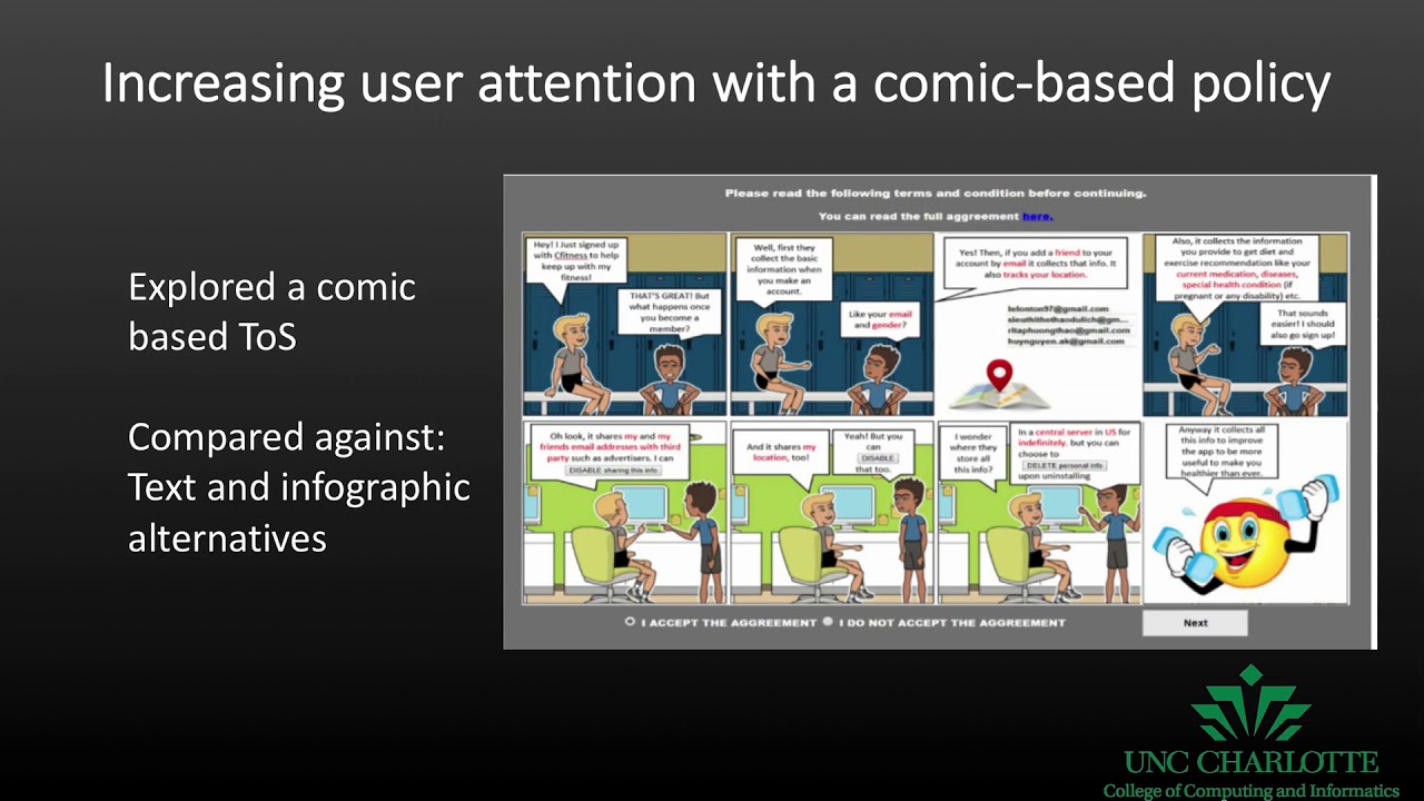 Increasing User Attention With A Comic Based Policy - 