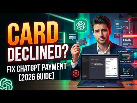 How to Fix ChatGPT Card Declined [2026 Full Guide]