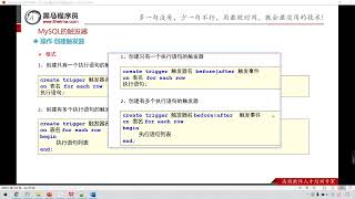Python 学习MySql 从入门到精通 127 MySQL的触发器 基本操作