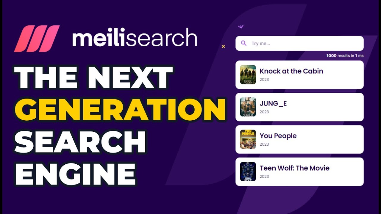 Outline Video Next Generation Search Engine with Meilisearch