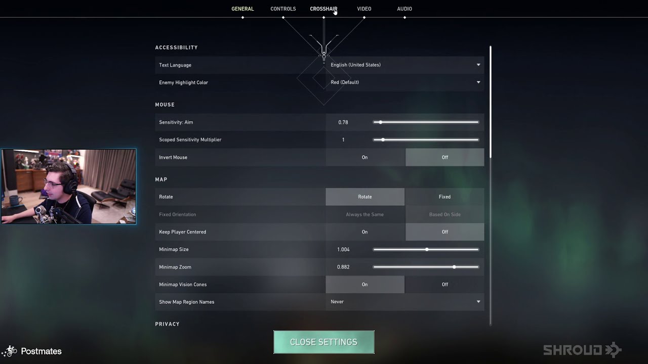 Shroud Shares His CROSSHAIR SETTINGS 🤫