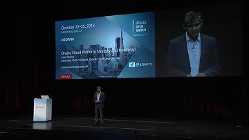 Oracle Cloud Platform Strategy and Roadmap: Amit Zavery at Oracle OpenWorld 2018