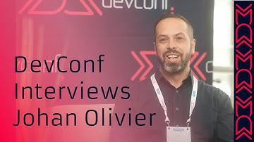DevConf Interviews Johan Olivier [DevConf 2023]