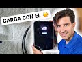 Carga tu coche elctrico solo con paneles solares control sin cables aprovecha bien excendentes