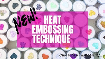NEW Heat Embossing Technique | Card Making #cards #cardmaking #papercraft