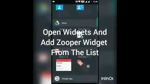 How to add zooper widget skins
