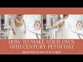 How To Make An 18th Century Petticoat #sewingcostumes #18thcenturysewing #sewing #historicalsewing
