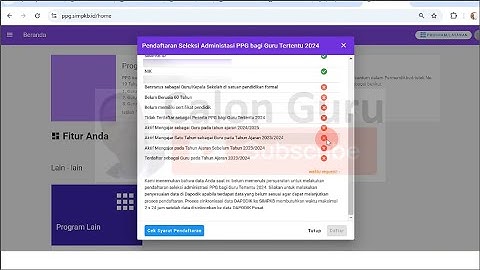 🔴LIVE Cara Daftar Seleksi Administrasi PPG Guru Tertentu 2024 Setelah Meneuhi Syarat PPG di SIM PKB