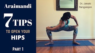 TIPS for healthy HIPS - Araimandi exercises - Bharatanatyam DANCE