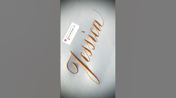 Copperplate calligraphy, tutorial: how I write your name #jessica