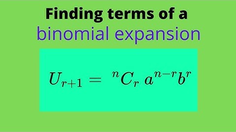 Uᵣ₊₁ =ⁿ Cᵣaⁿ⁻ʳbʳ finding the rth term of a binomial expansion...........#africastruggle