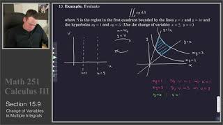 Math 251 - Section 15.9 - Change of Variables (3 of 5)