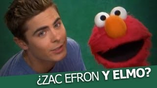 Zac Efron & Elmo en Sesame Street