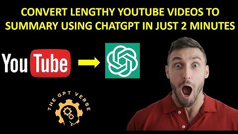 How to use ChatGPT for summarizing Lengthy YouTube Videos | Time saving GPT Hack