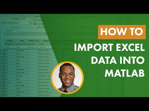 How to Import Excel Data into MATLAB