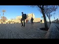 Jerusalem people watching and walking to old city.