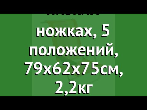 Кресло ORANGE на низких ножках, 5 положений, 79x62x75см, 2,2кг (BoyScout) обзор 61181 Кресло ORANGE на низких ножках, 5 положений, 79x62x75см, 2,2кг (BoyScout) обзор 61181