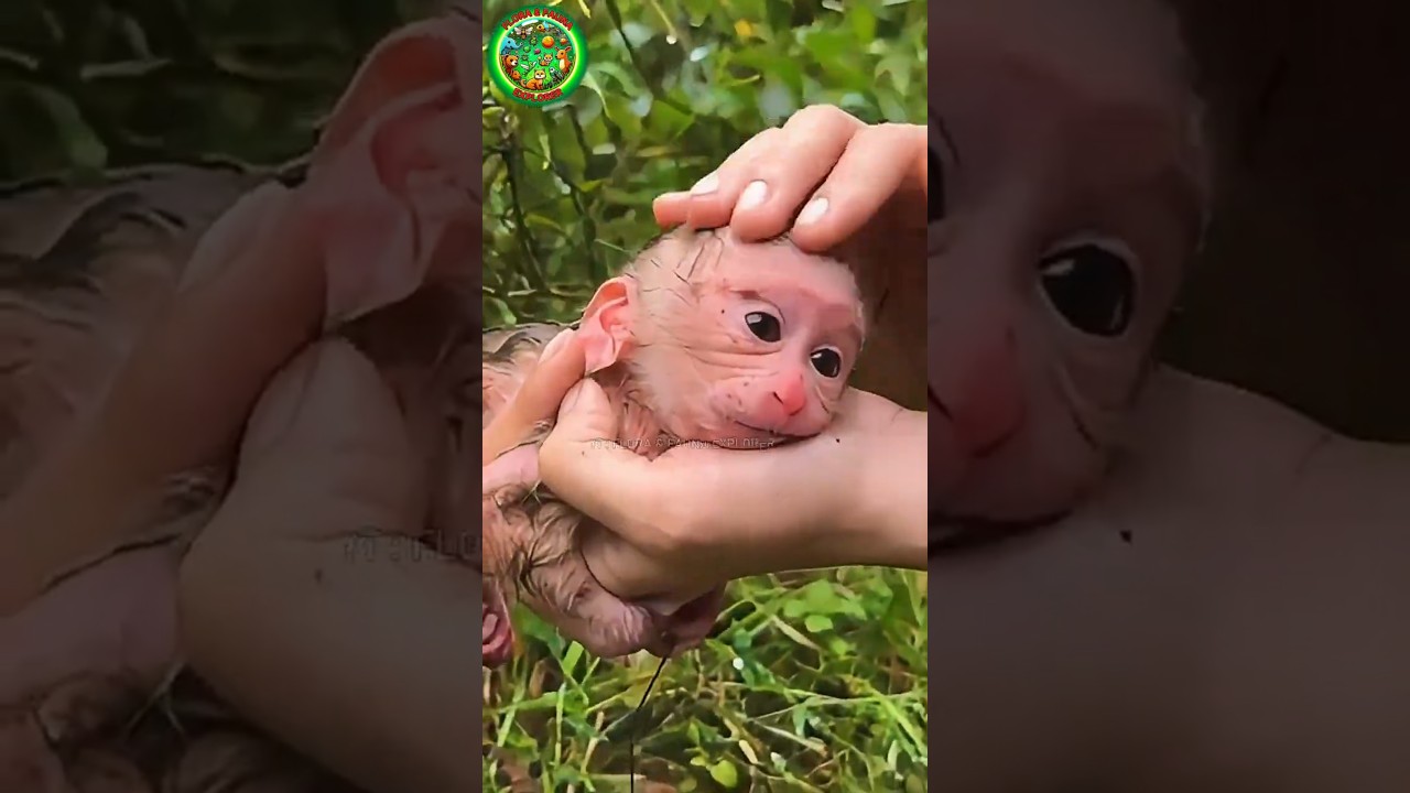 Wanita Ini Menyelamatkan Seekor Bayi Monyet Yang Ditinggal Induknya 😭 🐒❤️