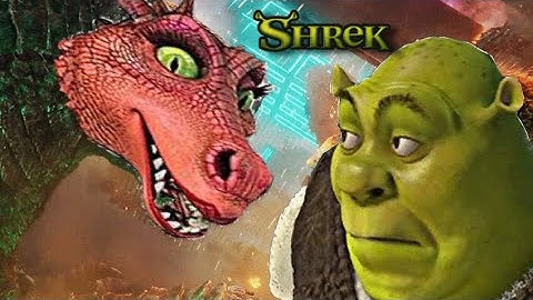 Godzilla vs Kong roar off but its Shrek vs. Dragon