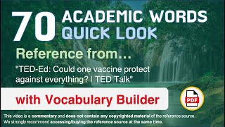 70 Academic Words Quick Look Ref from \\