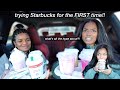 TRYING STARBUCKS DRINKS FOR THE FIRST TIME *never again* | VLOGMAS