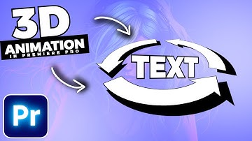How To Animate 3D SPINNING TEXT In Premiere Pro