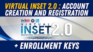 VIRTUAL INSET 2.0 DAY 5 REGISTRATION : HOW TO LOG IN ON DEPED LMS CREATE ACCOUNT ON DEPED LMS