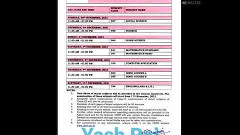 Class 10th Datesheet 2021 #class10th#motivationalvideo