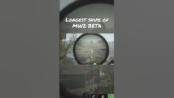 520m Modern Warfare 2 Beta longest snipe