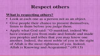 respecting others year 3