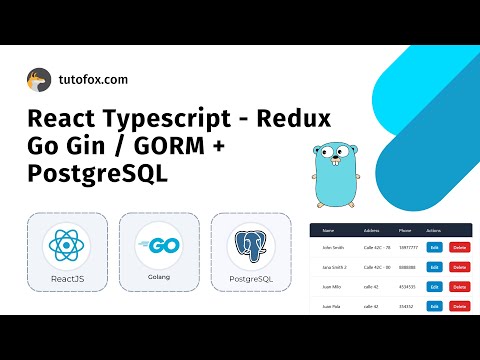 Tutorial Fullstack Wep App CRUD : React Typescript + Golang / Gin / GORM + PostgreSQL