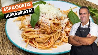 Espaguetis arrabbiata una receta muy fácil y muy rica