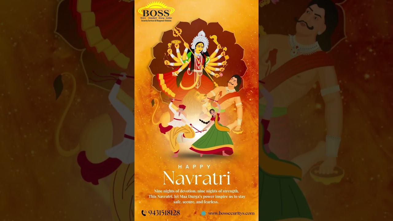 Shubh Navratri from Boss Security Agency, Ranchi! 