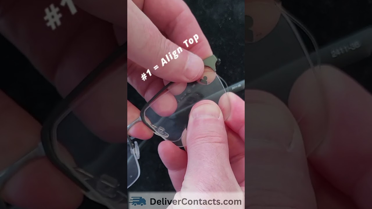Half Rim Frame: Lens Fix - YouTube