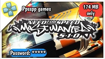 Need For Speed - Most Wanted 5-1-0 psp games on android mobile #psp #ppsspp_games