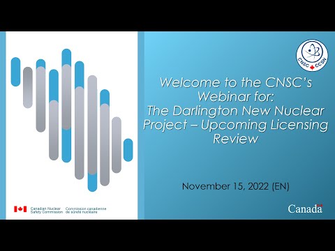 Webinar: OPG’s Darlington New Nuclear Project – Upcoming Licensing Review
