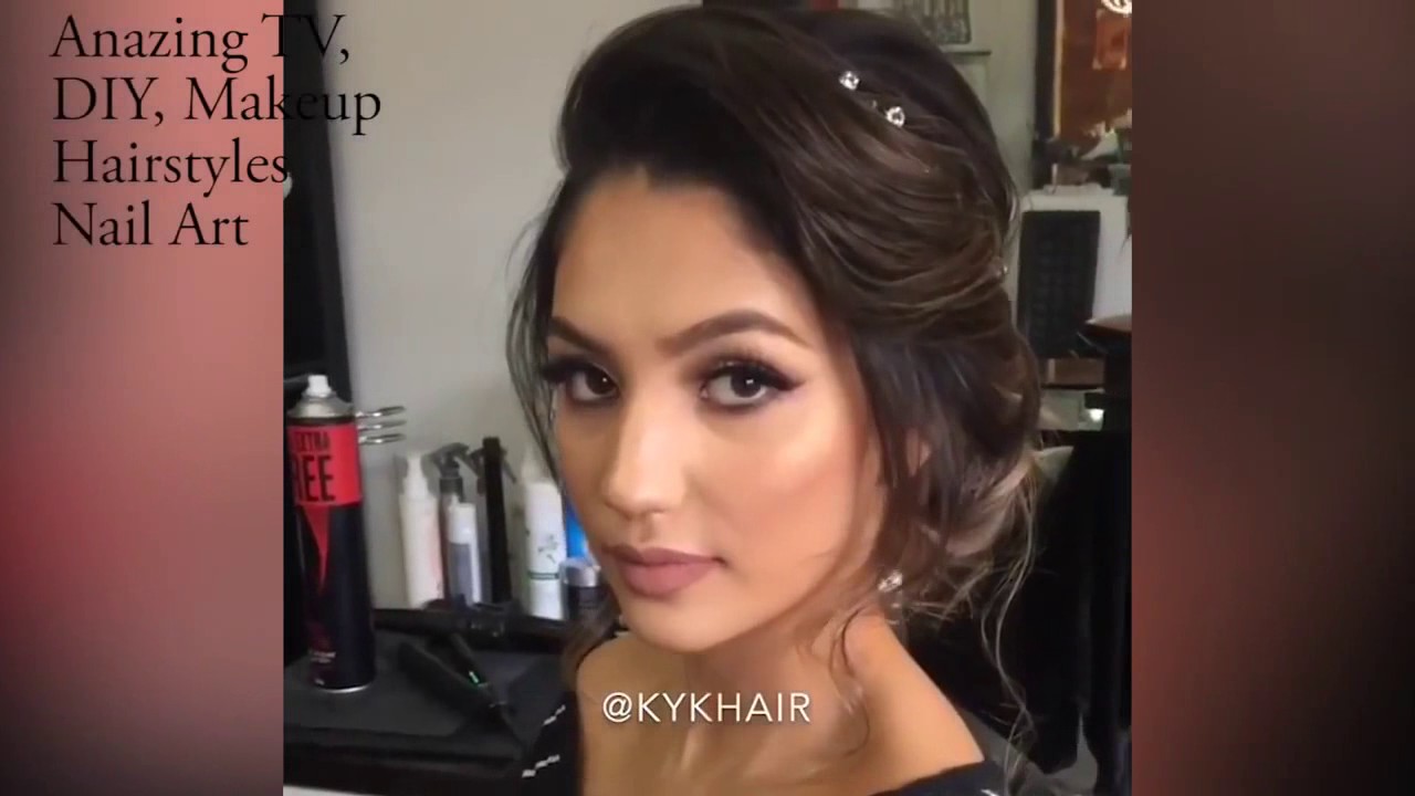 Bridal Hair Style Wedding Hairstyle Prom Hairstyle For Medium