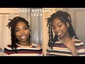 EASIEST BUTTERFLY LOCS / FLUFFY BABY HAIR HOW-TO ft. NISEYO HAIR