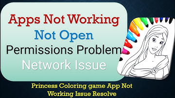 How to Fix Princess Coloring Game App Not Working | Not Open