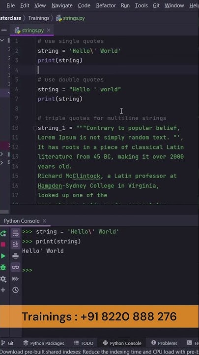 3 ways of python string declaration | Tamil | Python Tips #python # ...