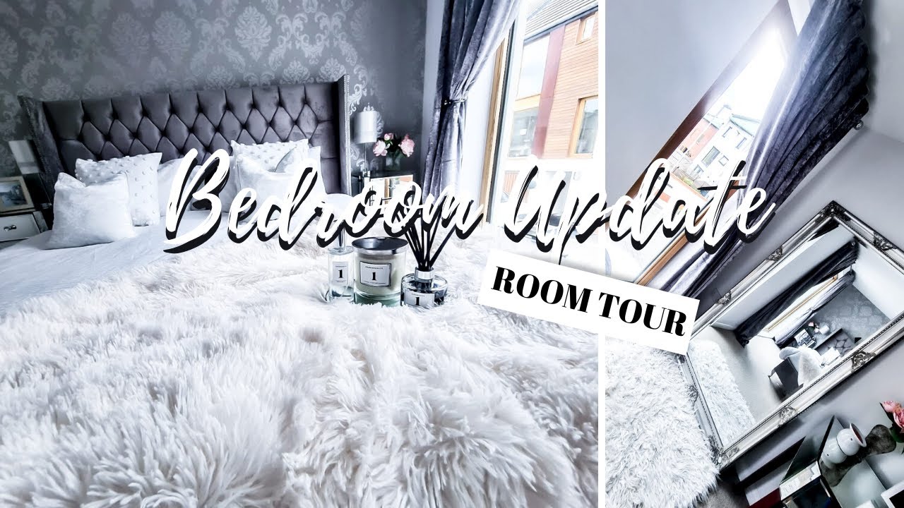 Bedroom Update | Room Tour | White & Grey Decor