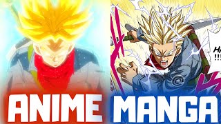 EXPLICACIÓN: DIFERENCIAS ENTRE TRUNKS ANIME VS TRUNKS MANGA | DBS | DBS MANGA